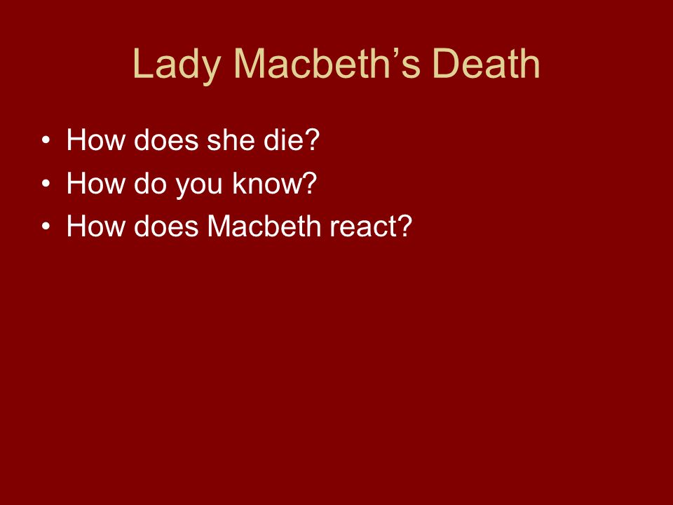Summary of Degrees of Responsibility in Macbeth, or Who Is Guilty in Macbeth?